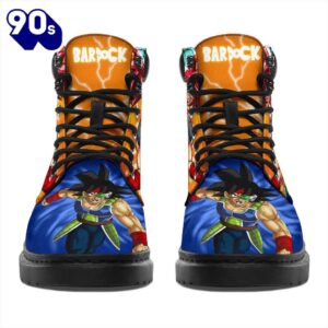 Bardock Dragon Ball Leather Boots Shoes Custom Anime Fan Gift Idea