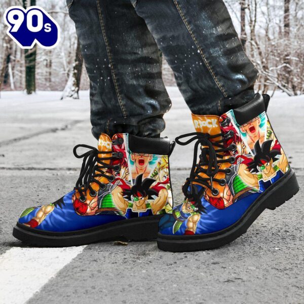 Bardock Dragon Ball Leather Boots Shoes Custom Anime Fan Gift Idea