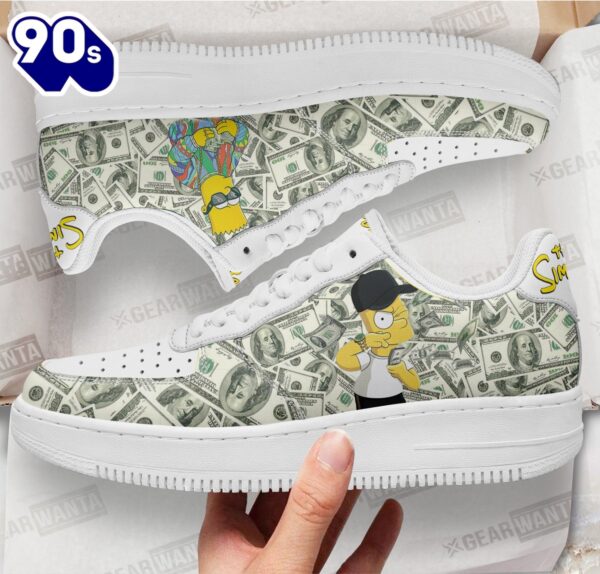 Bart Simpson Air Sneakers Custom Simpson Cartoon Shoes