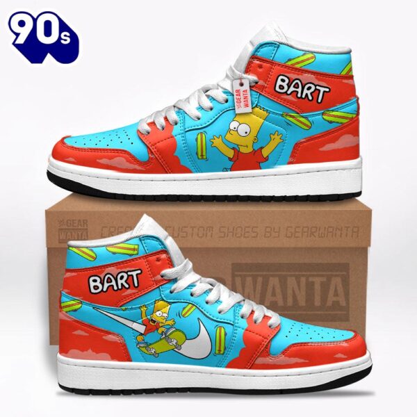 Bart Simpson The Simpson J1 Shoes Custom For Fans