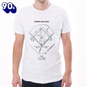 Baseball Field Layout Classic Unisex…