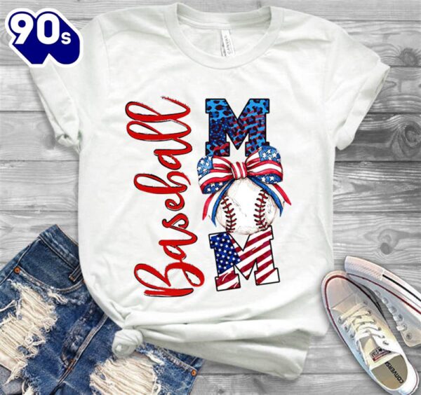 Baseball Mom, 4th Of July Classic Unisex T-Shirt Gildan