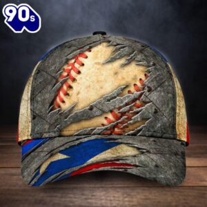 Baseball Puerto Rico Flag Baseball…