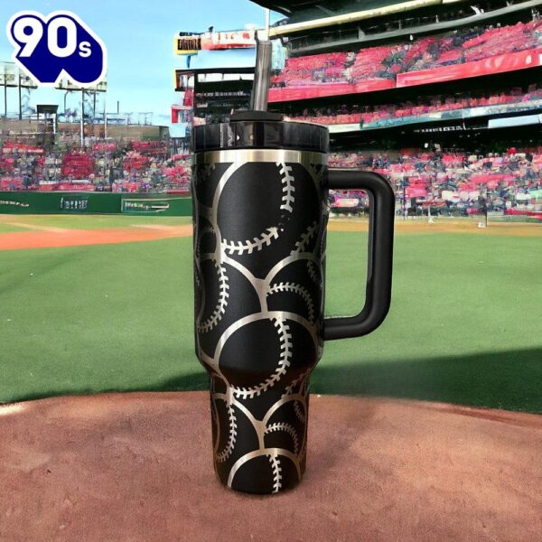 Baseball Softball Burst Wrap Tumbler