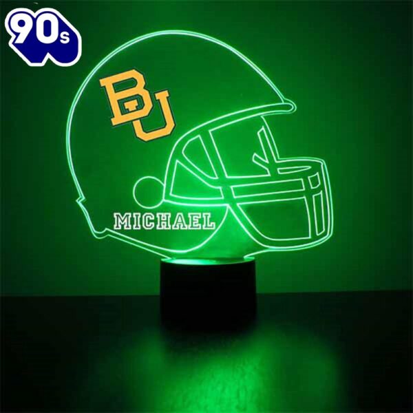 Baylor Bears Football Helmet Led Sports Fan Lamp  Gift Christmas