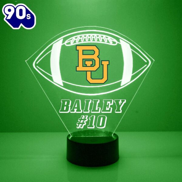 Baylor Bears Football Led Sports Fan Lamp Custom Light Gift Christmas