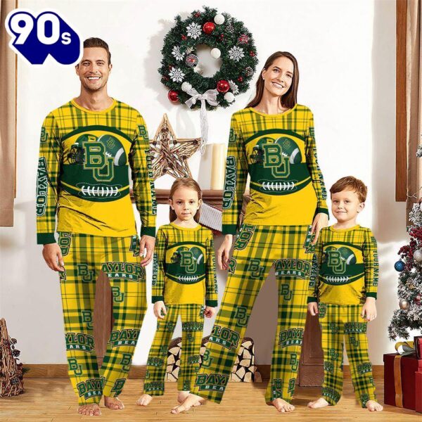 NCAA Family Pajama Sets  Baylor Bears Pajamas Personalized Your Name