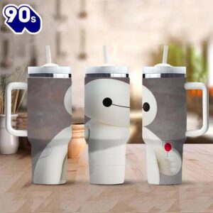 Baymax Themed 40oz Insulated Tumbler With Handle