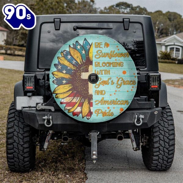 Be A Sunflower Tire Cover – Christian Tire Cover Car Decor