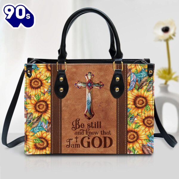 Be Still And Know That I Am God Pretty Leather Bag Christ Gifts Leather Bags  Gift For  Women Christmas