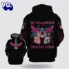 Be Stronger The Storm Eagle American Flag Thunder Black Hoodie