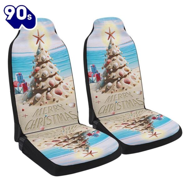 Beach Merry Christmas Seat Cover Cars Gift Xmas