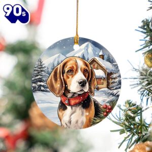 Beagle Ceramic Ornament