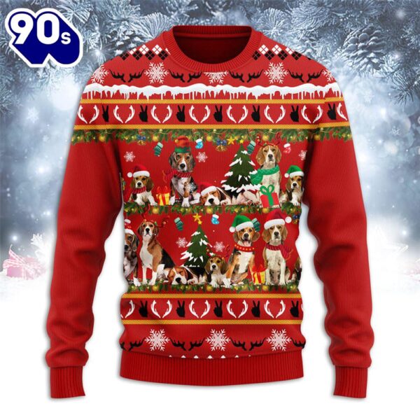 Beagle Merry Christmas Ugly Sweater