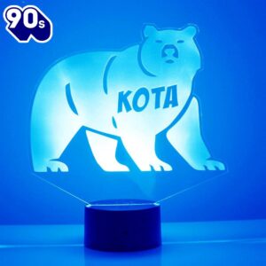 Bear Night Light Personalized Free…