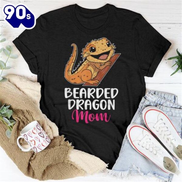 Bearded Dragon Mom Pet Lover Women Lizard Owner Reptile Women T-shirt