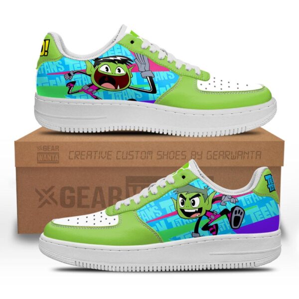 Beast Boy Air Sneakers Custom Teen Titan Go Cartoon Shoes