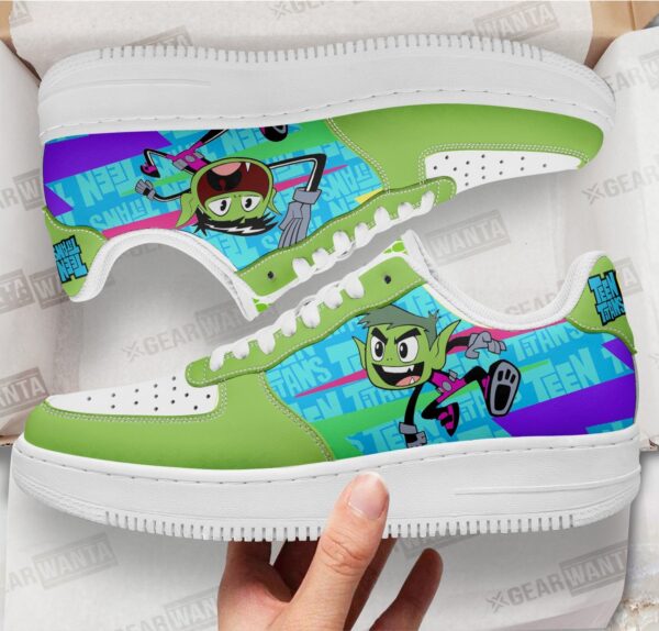 Beast Boy Air Sneakers Custom Teen Titan Go Cartoon Shoes