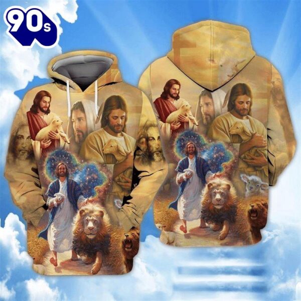 Beautiful Art Love Jesus God 3D Hoodie