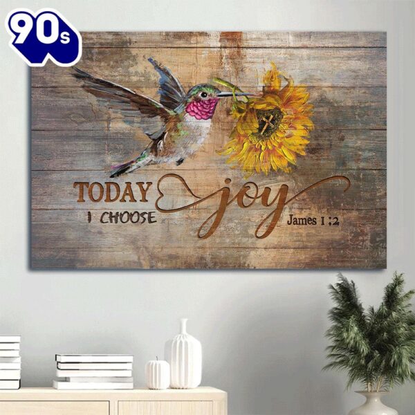 Beautiful Hummingbird Painting Amazing Sunflower Today I Choose Joy