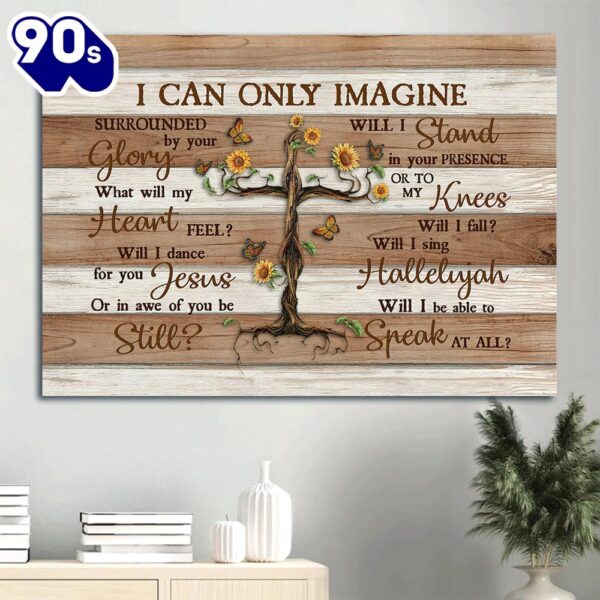 Beautiful Tree Butterfly I Can Only Imagine Canvas Wall Art