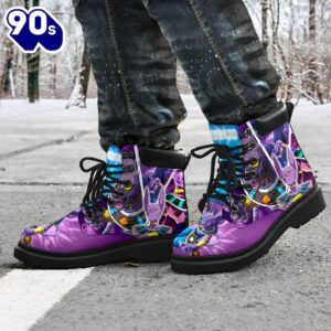 Beerus Dragon Ball Leather Boots Shoes Anime Custom Idea