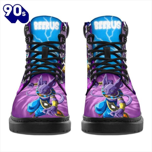 Beerus Dragon Ball Leather Boots Shoes Anime Custom Idea