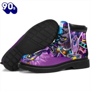 Beerus Dragon Ball Leather Boots Shoes Anime Custom Idea