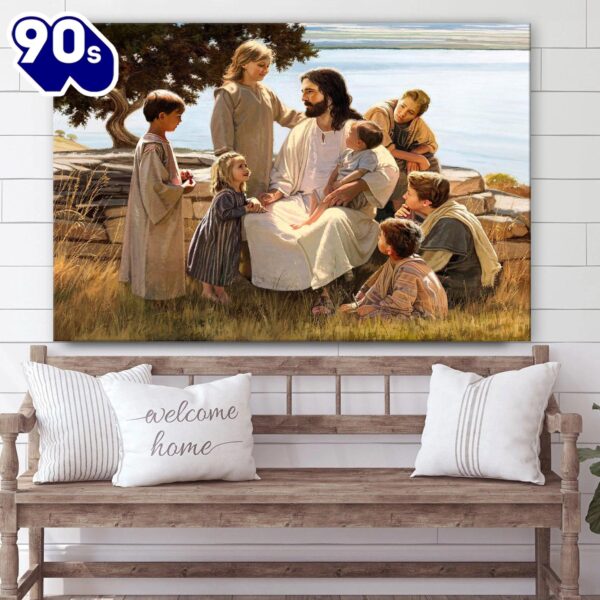 Behold Your Little Ones Canvas Wall Art