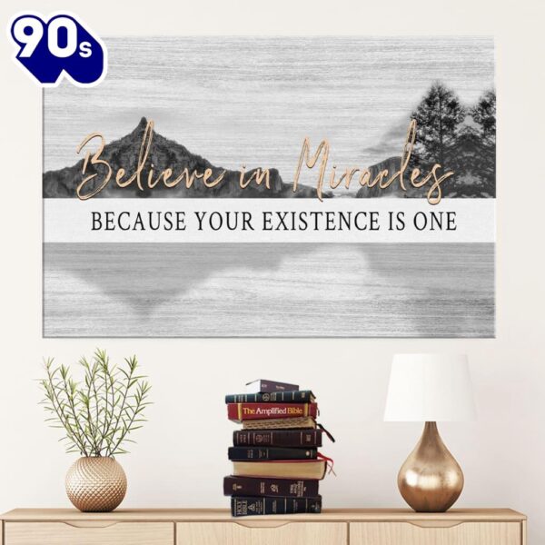 Believe In Miracles Canvas Wall Art