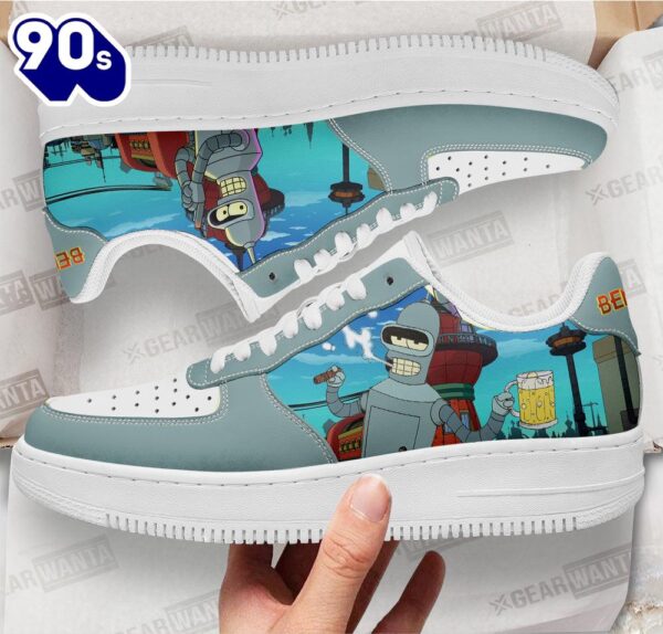 Bender Futurama Custom Air Sneakers