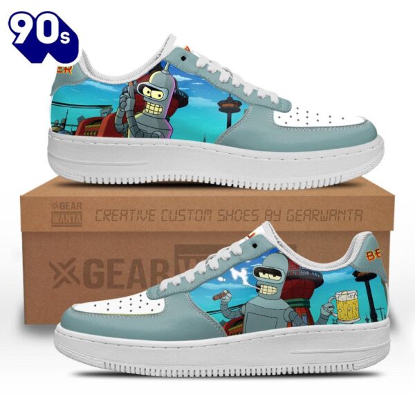 Bender Futurama Custom Air Sneakers