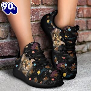 Bengal Cat Sneakers Sporty Shoes Funny For Cat Lover