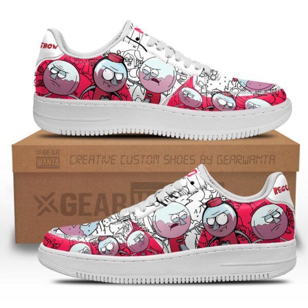 Benson Dunwoody Regular Show Air Sneakers Custom Cartoon Shoes