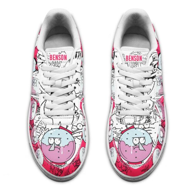 Benson Dunwoody Regular Show Air Sneakers Custom Cartoon Shoes