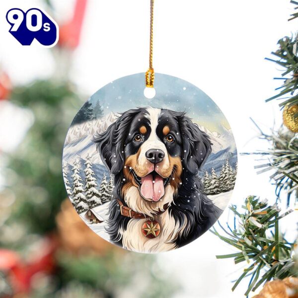 Bernese Mountain Ceramic Ornament