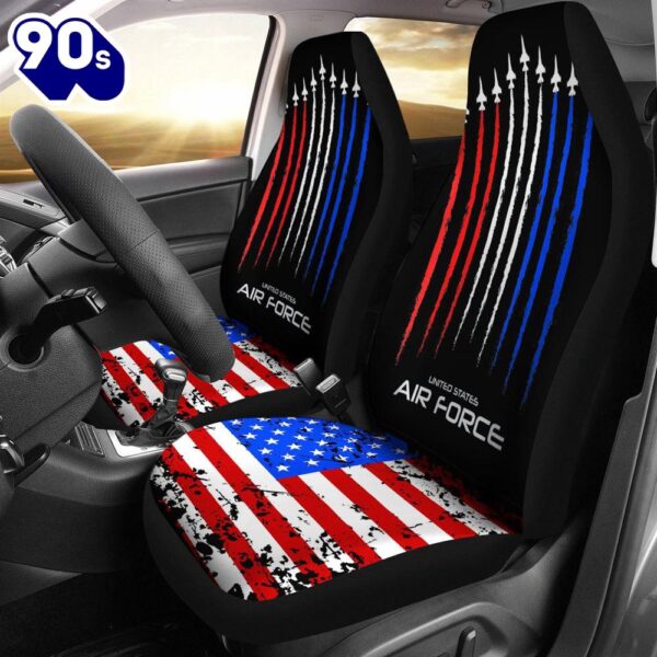 Best Air Force Us Veterans 4Th Of July Premium Custom Car Seat Covers Decor Protector