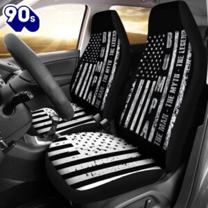 Best Bumpa The Man The Myth The Legend Us Flag Premium Custom Car Seat Covers Decor Protector