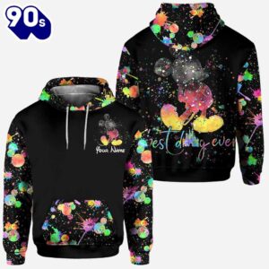 Best Day Ever 50th Anniversary - Personalized Mickey Mouse Hoodie And Leggings