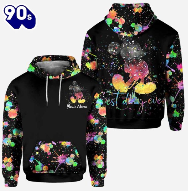 Best Day Ever 50th Anniversary – Personalized Mickey Mouse Hoodie And Leggings