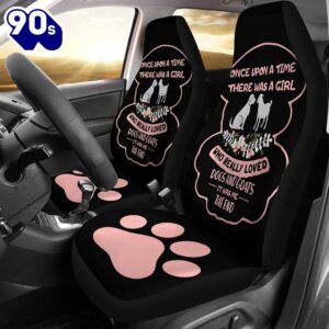 Best Once Upon A Time There Was A Girl Who Love Dogs And Goats Premium Custom Car Seat Covers Decor Protector