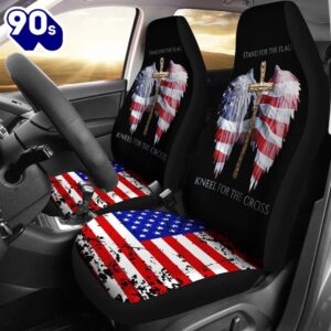 Best Social Worker Us Flag Premium Custom Car Seat Covers Decor Protector