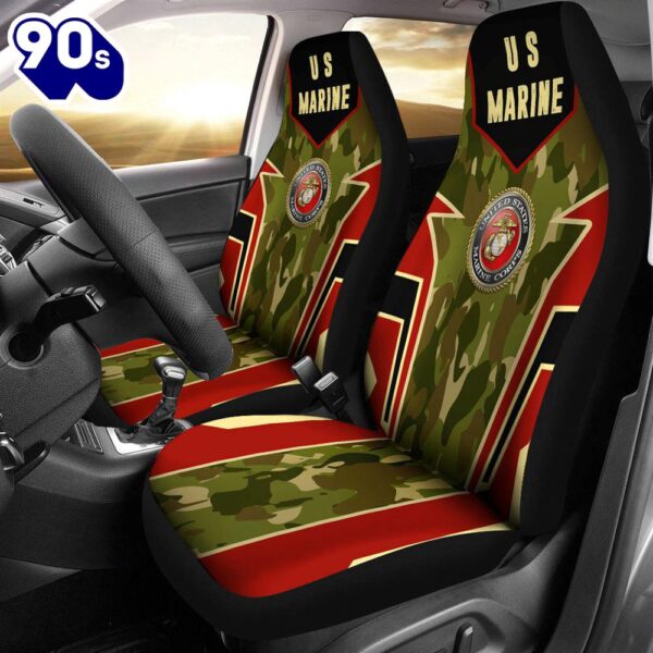 Best US Marine Corps Premium Custom Car Seat Covers Decor Protector