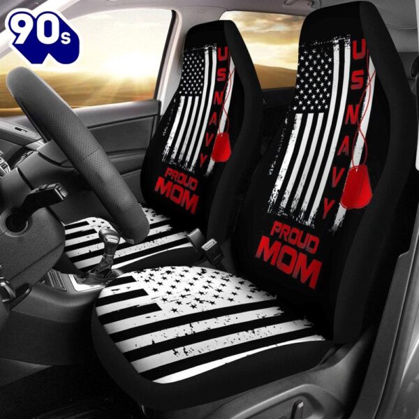 Best Veteran U.S. Navy Mom Premium Custom Car Seat Covers Decor Protector