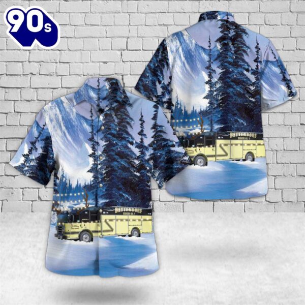 Bettendorf, Iowa, Bettendorf Fire Department Christmas Hawaiian Shirt