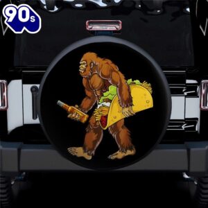 Bigfoot Carrying Taco And Beer…