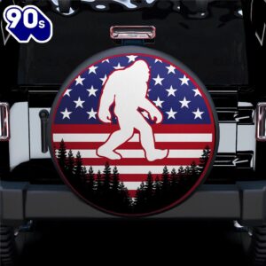 Bigfoot Sasquatch American Flag Car…