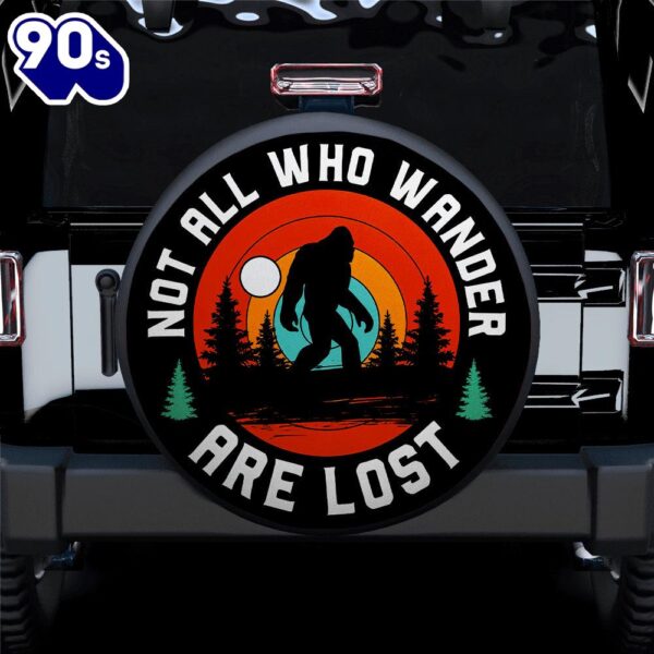 Bigfoot Wanda Lost Car Spare Tire Covers Gift For Campers