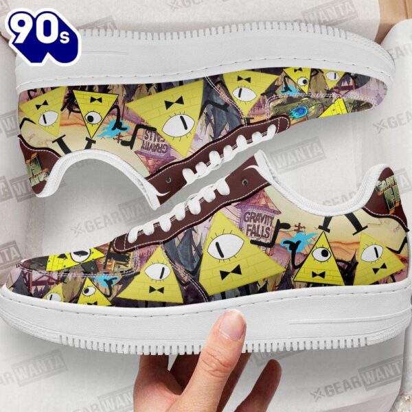 Bill Cipher Gravity Falls Air Sneakers Custom Cartoon Shoes