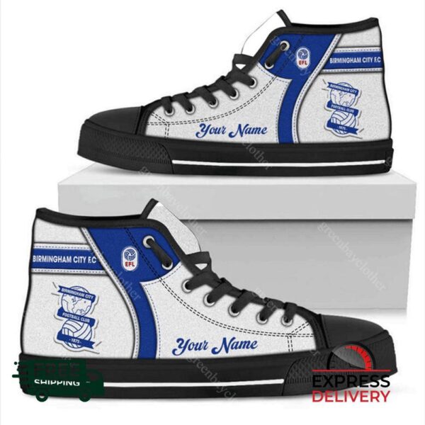 Birmingham City Personalzied High Top Canvas Shoes